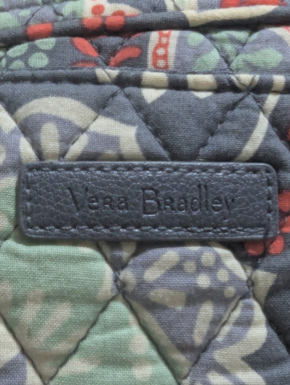 Vera Bradley Quilted Cotton Zip Top Tote Bag Paisley Nomadic Floral - Picture 4 of 11